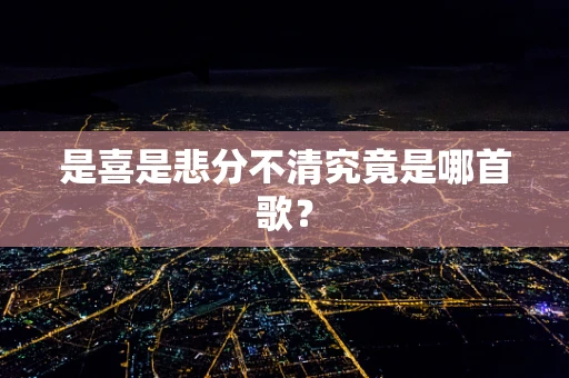 是喜是悲分不清究竟是哪首歌？
