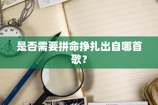 是否需要拼命挣扎出自哪首歌？
