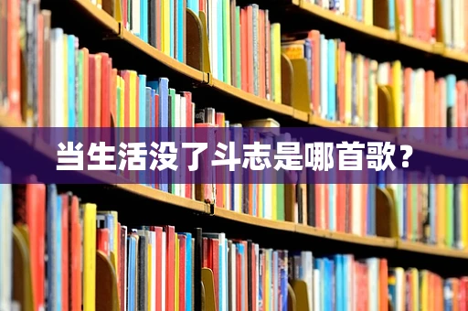 当生活没了斗志是哪首歌？