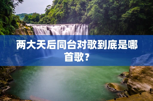 两大天后同台对歌到底是哪首歌？