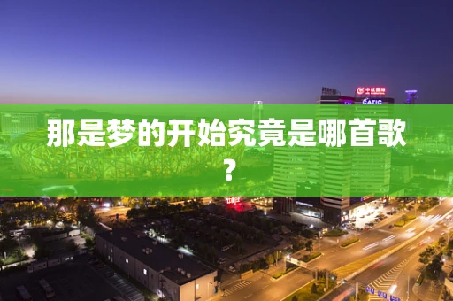 那是梦的开始究竟是哪首歌？