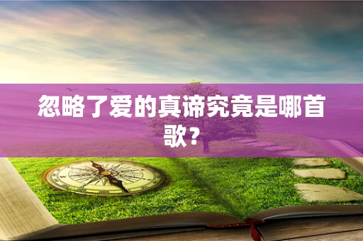 忽略了爱的真谛究竟是哪首歌？