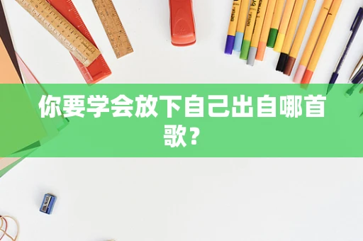 你要学会放下自己出自哪首歌？