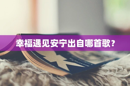 幸福遇见安宁出自哪首歌？