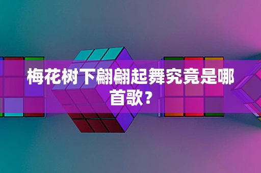 梅花树下翩翩起舞究竟是哪首歌？