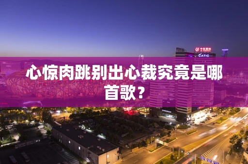 心惊肉跳别出心裁究竟是哪首歌？