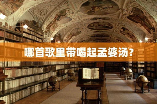 哪首歌里带喝起孟婆汤？