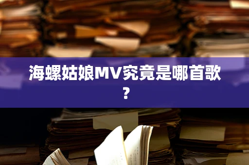 海螺姑娘MV究竟是哪首歌？