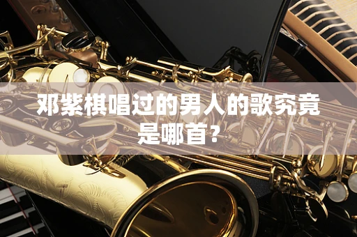 邓紫棋唱过的男人的歌究竟是哪首？