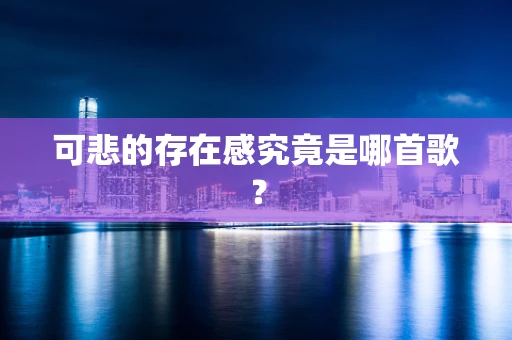 可悲的存在感究竟是哪首歌？