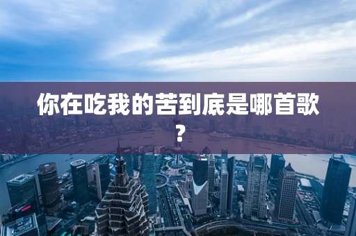 你在吃我的苦到底是哪首歌？