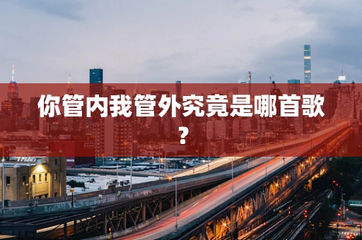 你管内我管外究竟是哪首歌？
