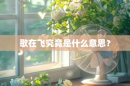 歌在飞究竟是什么意思？