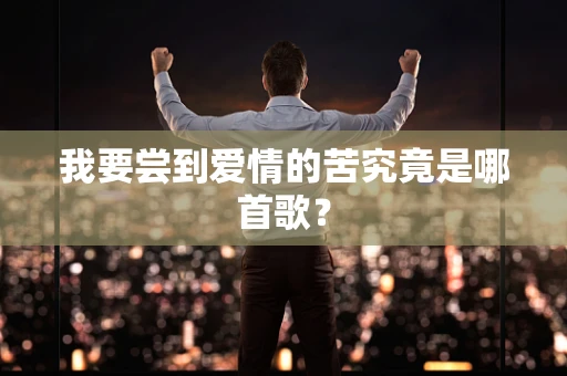 我要尝到爱情的苦究竟是哪首歌？