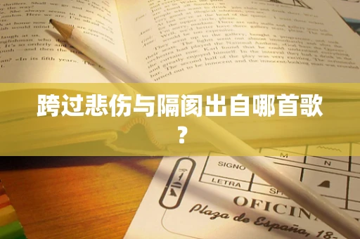 跨过悲伤与隔阂出自哪首歌？