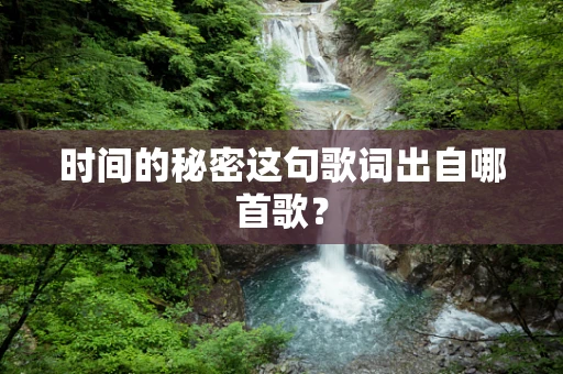 时间的秘密这句歌词出自哪首歌？
