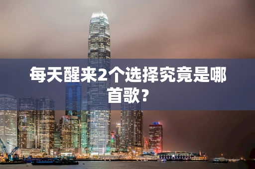 每天醒来2个选择究竟是哪首歌？