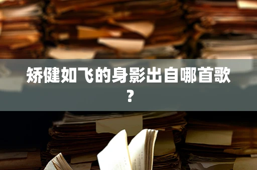 矫健如飞的身影出自哪首歌？