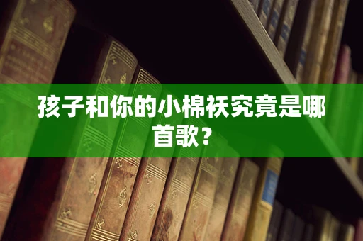 孩子和你的小棉袄究竟是哪首歌？