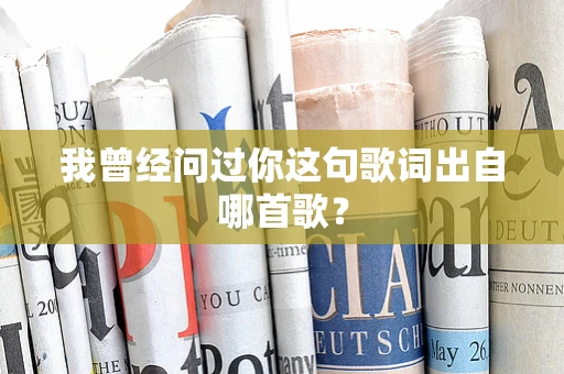 我曾经问过你这句歌词出自哪首歌？