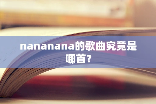 nananana的歌曲究竟是哪首？
