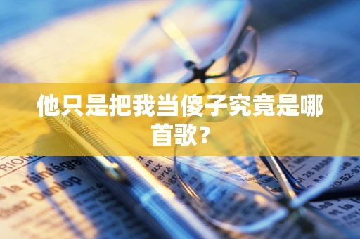 他只是把我当傻子究竟是哪首歌？