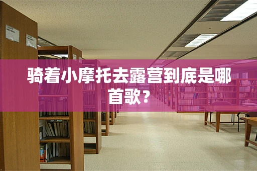 骑着小摩托去露营到底是哪首歌？