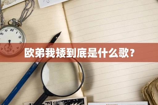 欧弟我矮到底是什么歌？