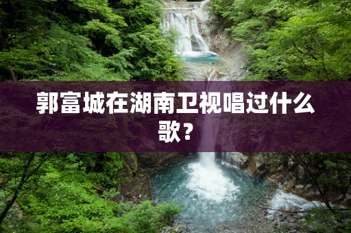 郭富城在湖南卫视唱过什么歌？