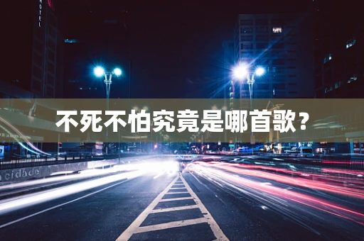 不死不怕究竟是哪首歌？
