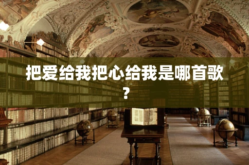把爱给我把心给我是哪首歌？