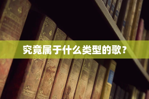 究竟属于什么类型的歌？