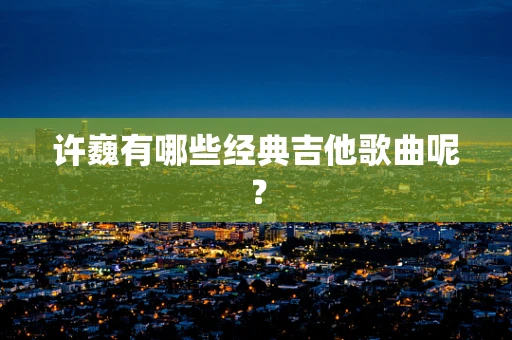 许巍有哪些经典吉他歌曲呢？