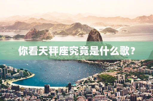 你看天秤座究竟是什么歌？