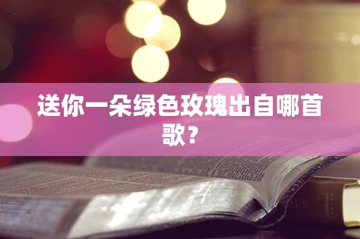 送你一朵绿色玫瑰出自哪首歌？