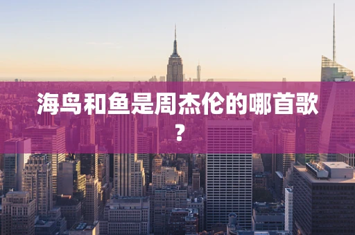 海鸟和鱼是周杰伦的哪首歌？