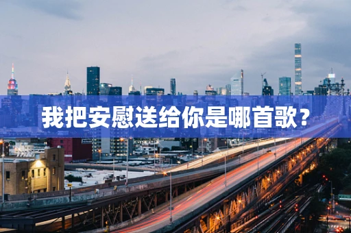 我把安慰送给你是哪首歌？