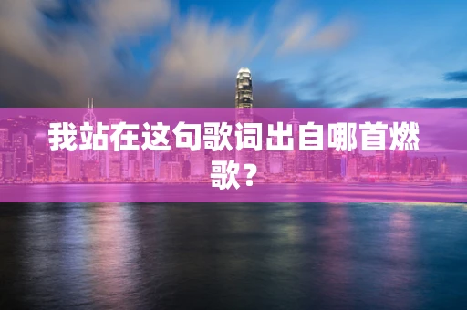 我站在这句歌词出自哪首燃歌？