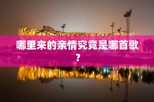 哪里来的亲情究竟是哪首歌？