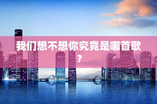 我们想不想你究竟是哪首歌？