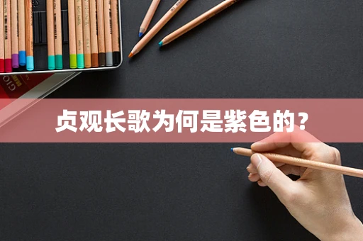 贞观长歌为何是紫色的？