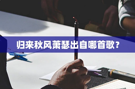 归来秋风萧瑟出自哪首歌？