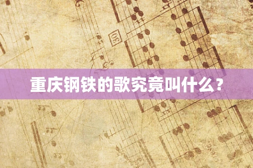 重庆钢铁的歌究竟叫什么？