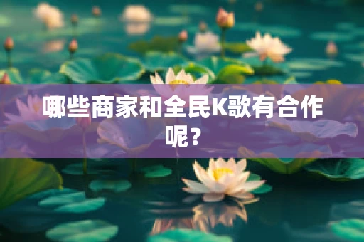 哪些商家和全民K歌有合作呢？