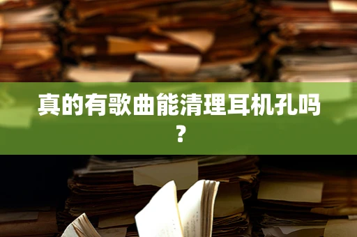 真的有歌曲能清理耳机孔吗？
