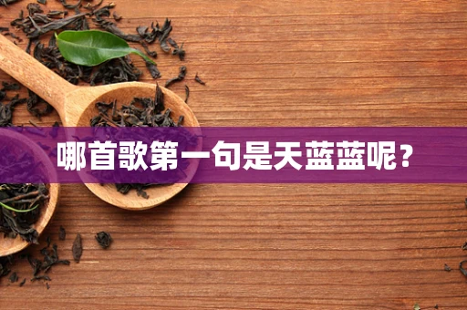 哪首歌第一句是天蓝蓝呢？