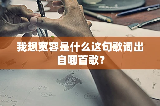 我想宽容是什么这句歌词出自哪首歌？
