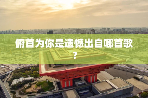 俯首为你是遗憾出自哪首歌？