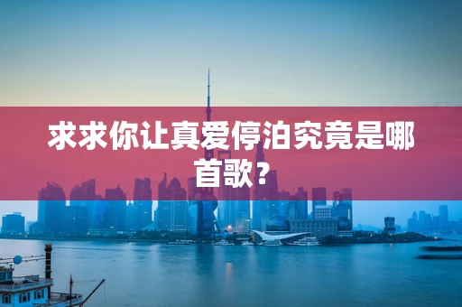 求求你让真爱停泊究竟是哪首歌？