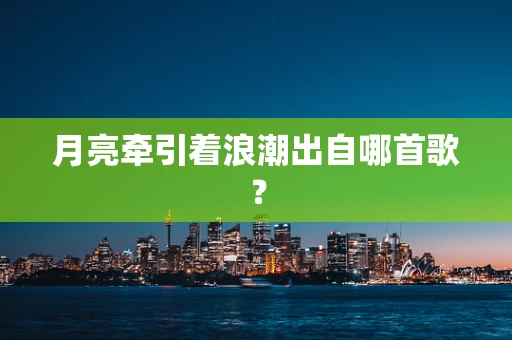 月亮牵引着浪潮出自哪首歌？